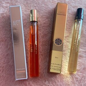 Alien goddess and Azzaro forever wanted travel sz perfumes brand new❤️